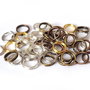 Zale metalice duble, 6x1.3 mm, mixte