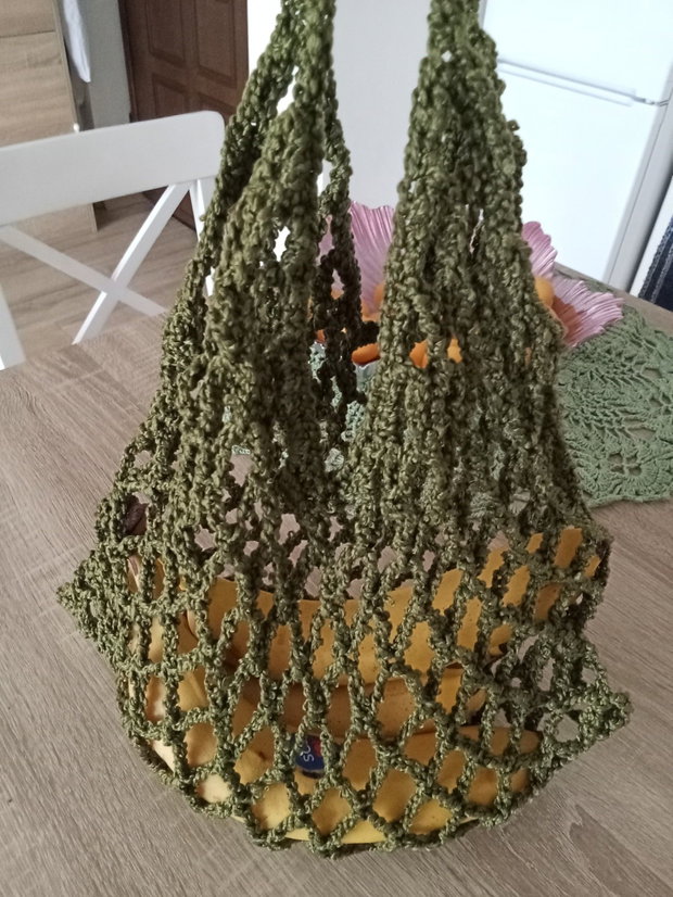 Plasă ecologică croșetată