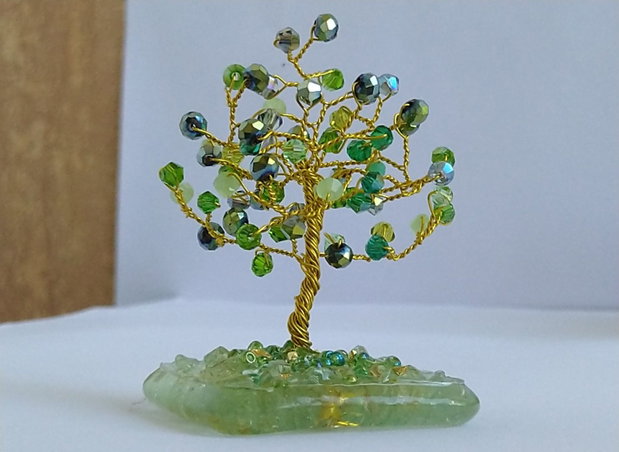 Mărturii handmade Copăcei din sârmă și pietre naturale | Personalizabile pentru nuntă și botez