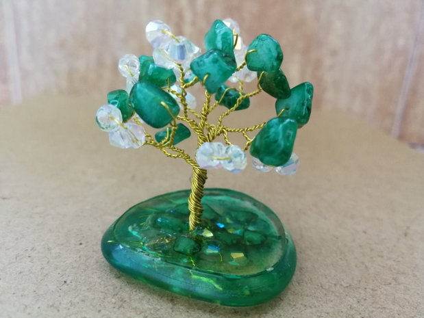 Mărturii handmade Copăcei din sârmă și pietre naturale | Personalizabile pentru nuntă și botez