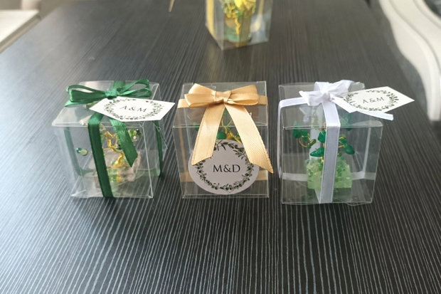 Mărturii handmade Copăcei din sârmă și pietre naturale | Personalizabile pentru nuntă și botez