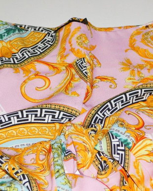 Pantaloni usori Italia,  imprimeu estival elegant, masura  48 Italia