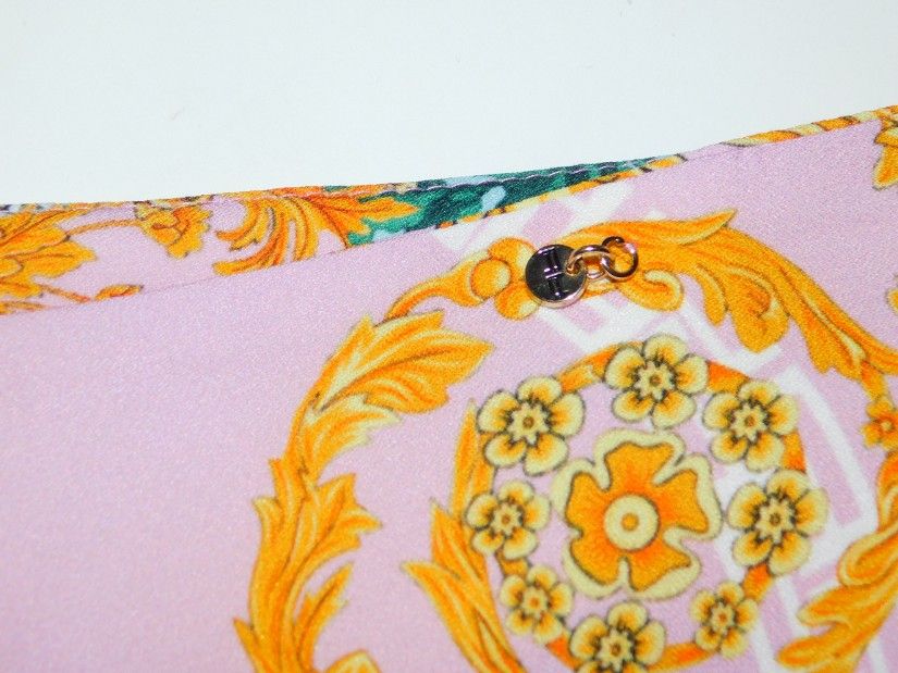 Pantaloni usori Italia,  imprimeu estival elegant, masura  48 Italia