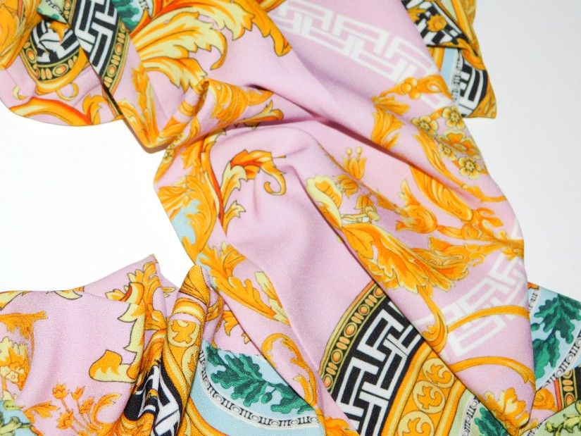 Pantaloni usori Italia,  imprimeu estival elegant, masura  48 Italia