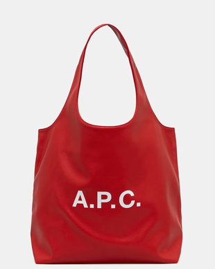 A.P.C. geantă cu imitație de piele tote ninon