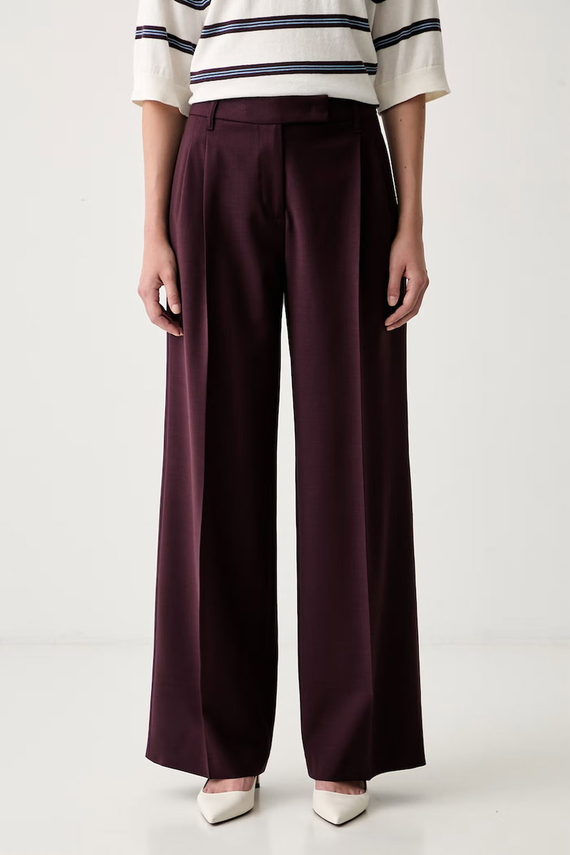 Marc O'Polo pantaloni pentru femei cu amestec de lână