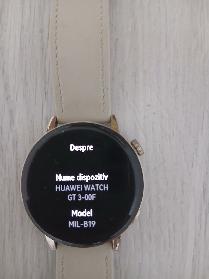 Smartwatch Huawei Watch GT 3 + 3 Brățări (Piele + 2 Cadou) + Încărcător