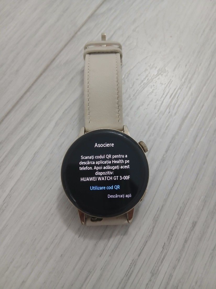 Smartwatch Huawei Watch GT 3 + 3 Brățări (Piele + 2 Cadou) + Încărcător