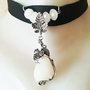 chocker cu pandant vita de vie si cristal