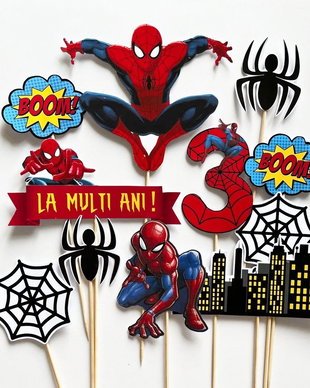 Set toppere tort Spiderman