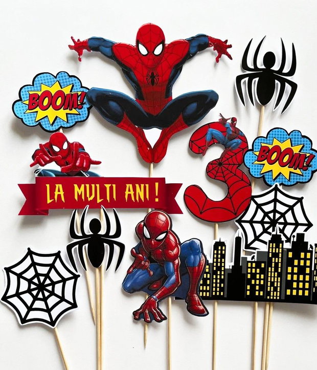 Set toppere tort Spiderman