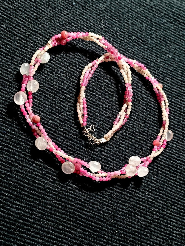 Set argint X3 opal turmalina cuart safir roz colier bratara cercei nuante minimalist boho chic trendy