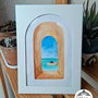 Ilustratie acuarela- Through the window