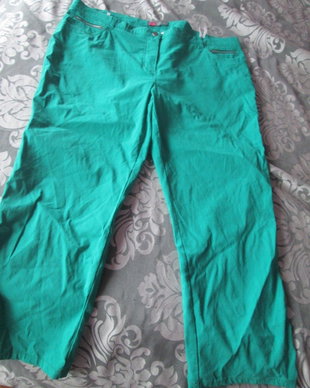 pantaloni verzi elastici dame 48