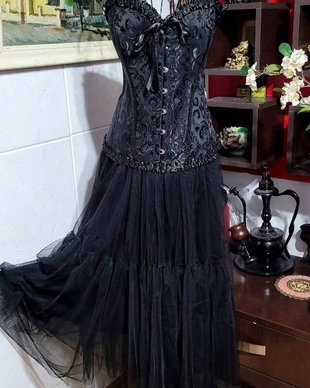Fusta neagra tull mărime 42-48