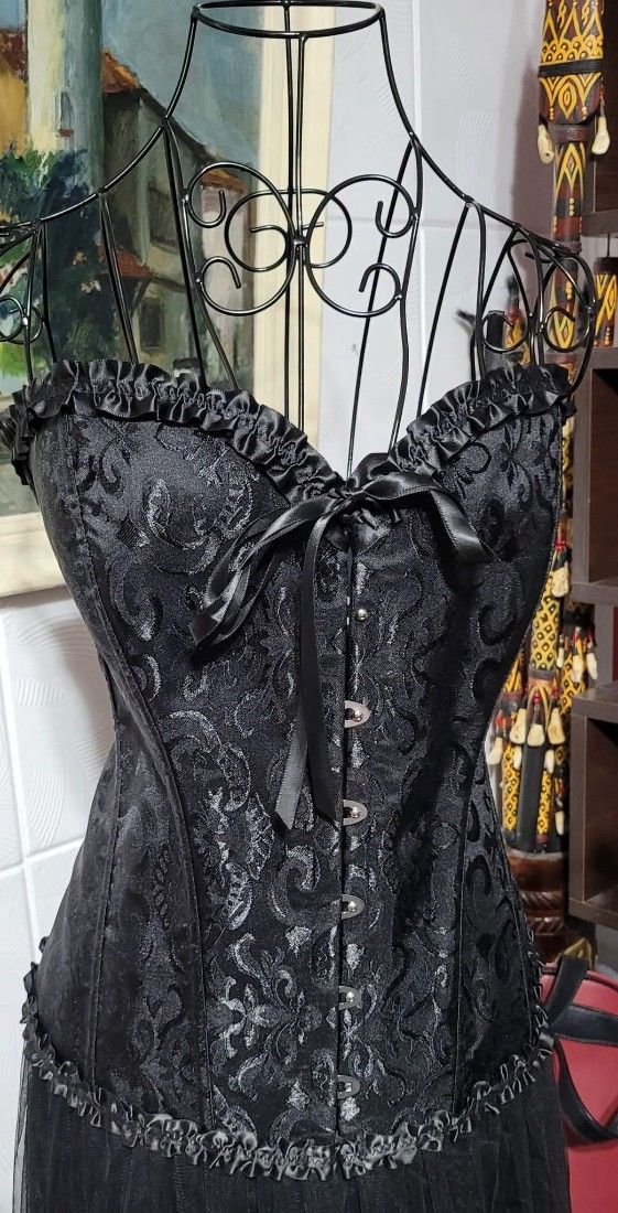 Corset negru elegant