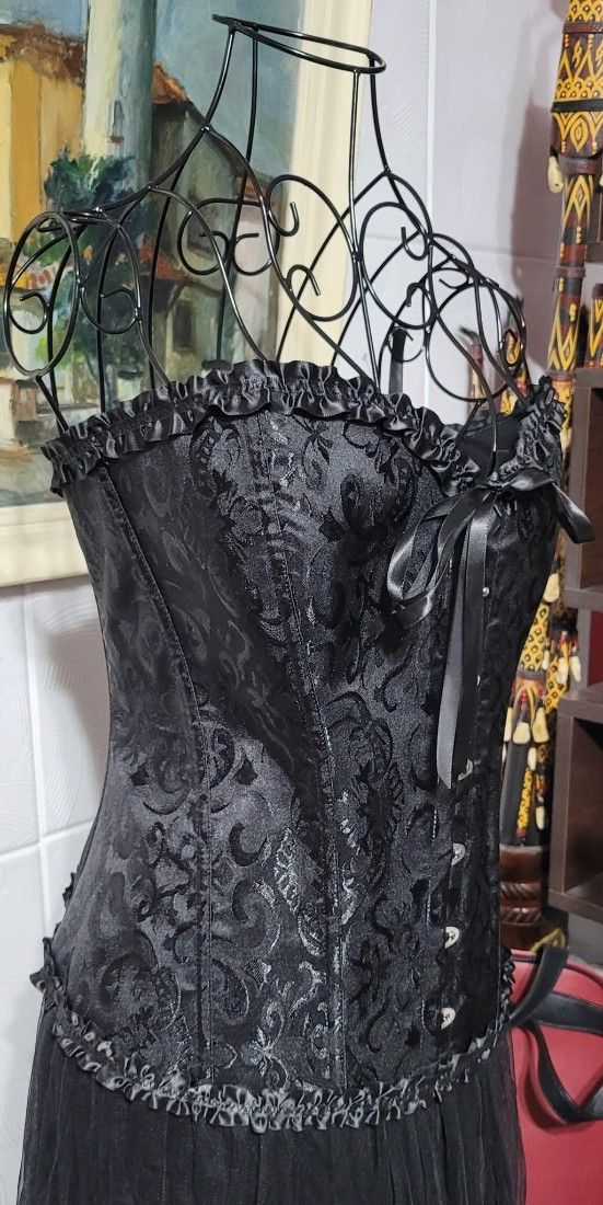 Corset negru elegant