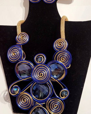 Colier și cercei handmade