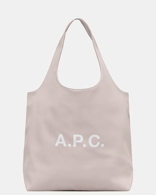 A.P.C. geantă cu imitație de piele tote ninon