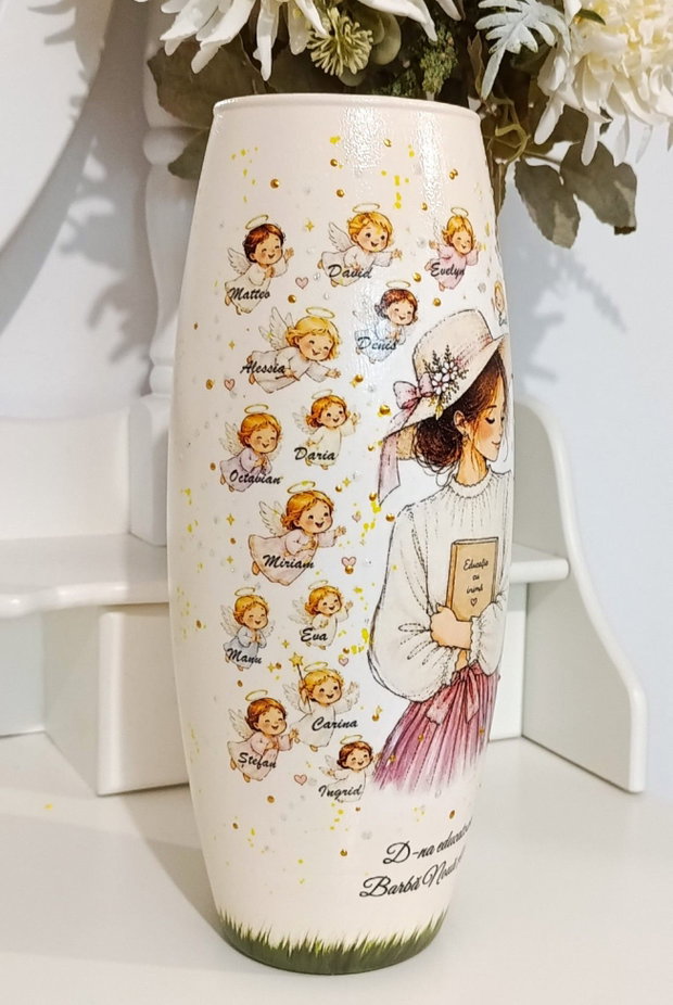 Vază personalizată pentru Grupa Îngerașilor