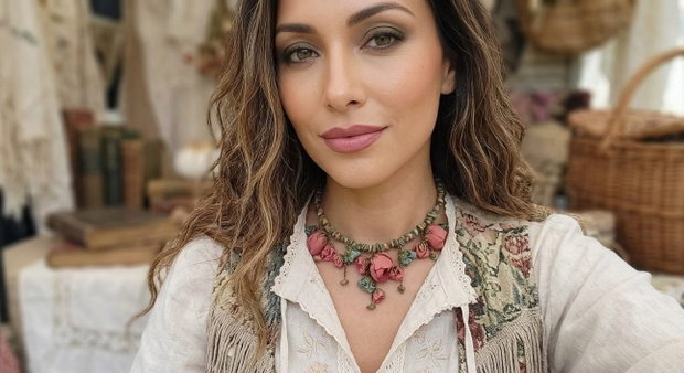 Colier statement "Earthy Boho" cu unakite