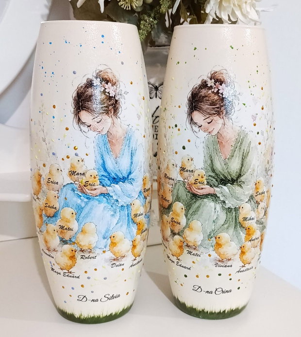 Vază personalizată pentru grupa Puișorilor/Boboceilor