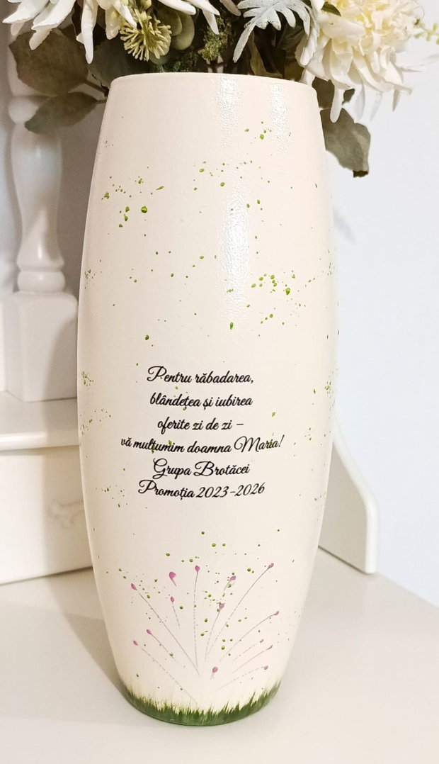 Vază personalizată pentru Grupa Brotăceilor