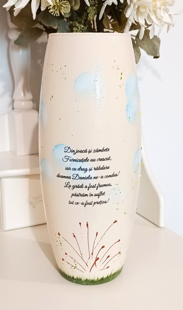 Vază personalizată pentru Grupa Furnicuțelor