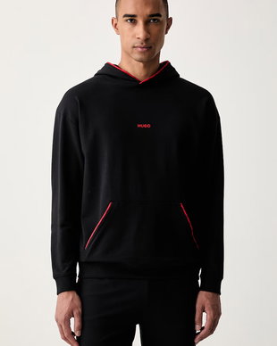 HUGO hanorac cu glugă pentru bărbați cu bumbac NOAH HOODIE