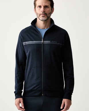 BOSS hanorac cu fermoar pentru bărbați din bumbac Authentic Jacket Z