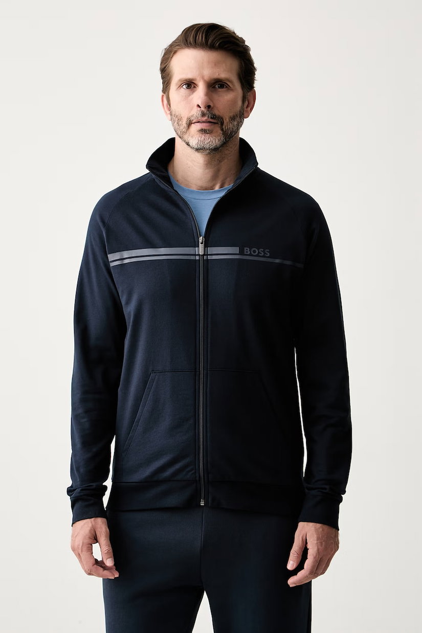BOSS hanorac cu fermoar pentru bărbați din bumbac Authentic Jacket Z