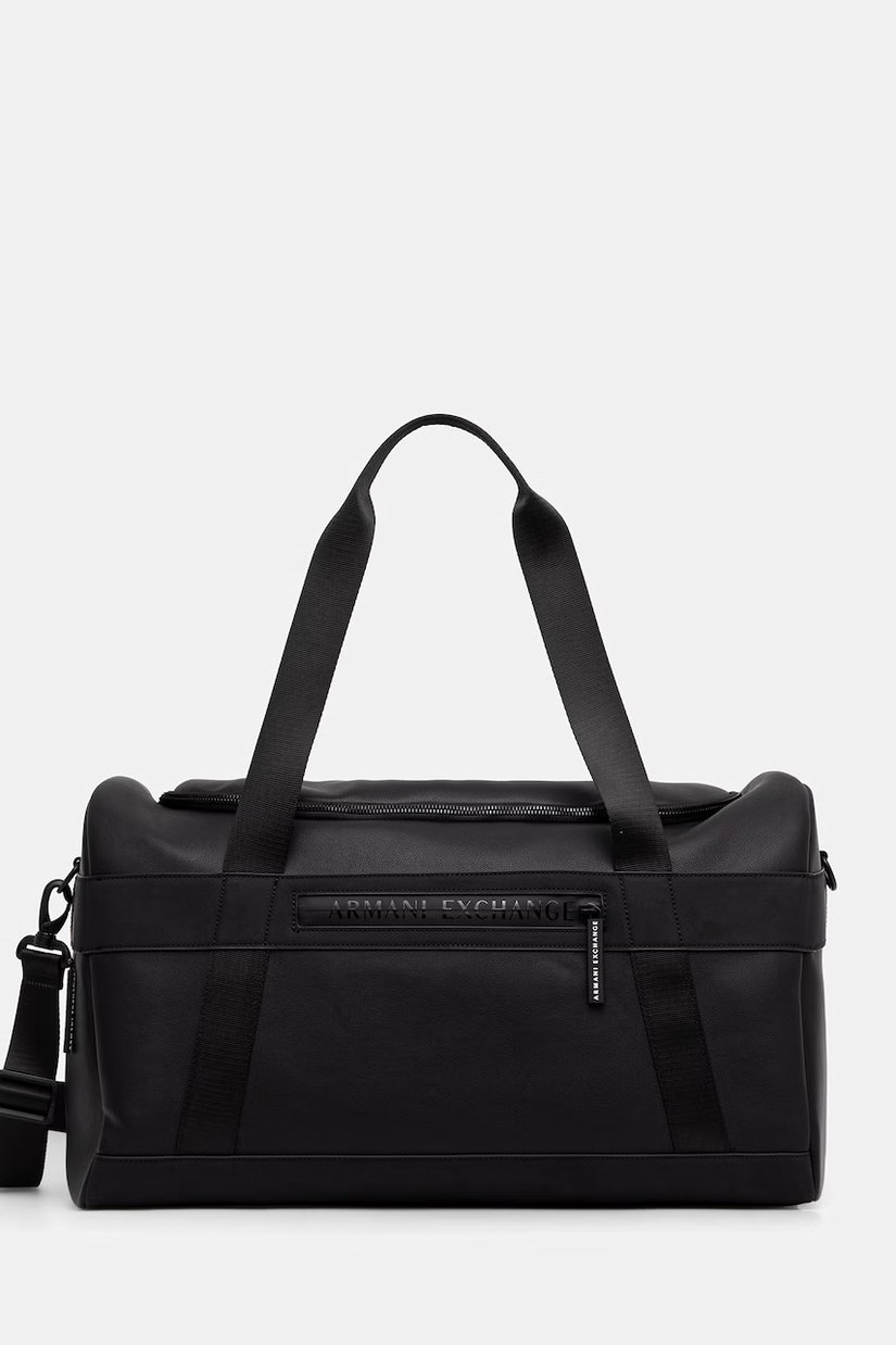 Armani Exchange geantă de călătorie pentru bărbați cu imitație de piele