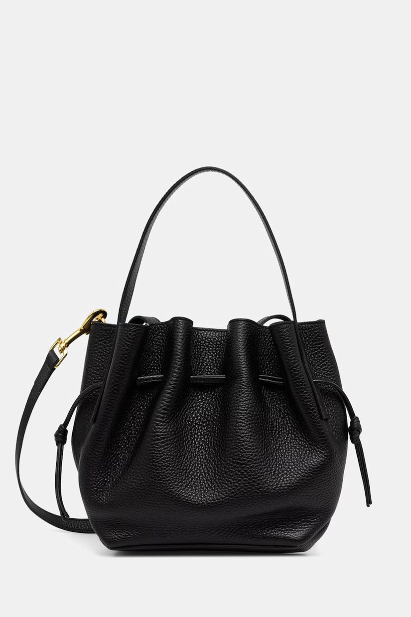 Yuzefi geantă crossbody pentru femei din piele MINI SCALLOP