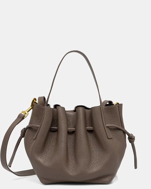 Yuzefi geantă crossbody pentru femei din piele MINI SCALLOP
