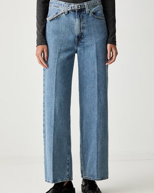 Levi's blugi wide leg pentru femei RIBCAGE WL BELTED