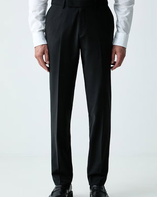Karl Lagerfeld pantaloni de costum pentru bărbați cu lână