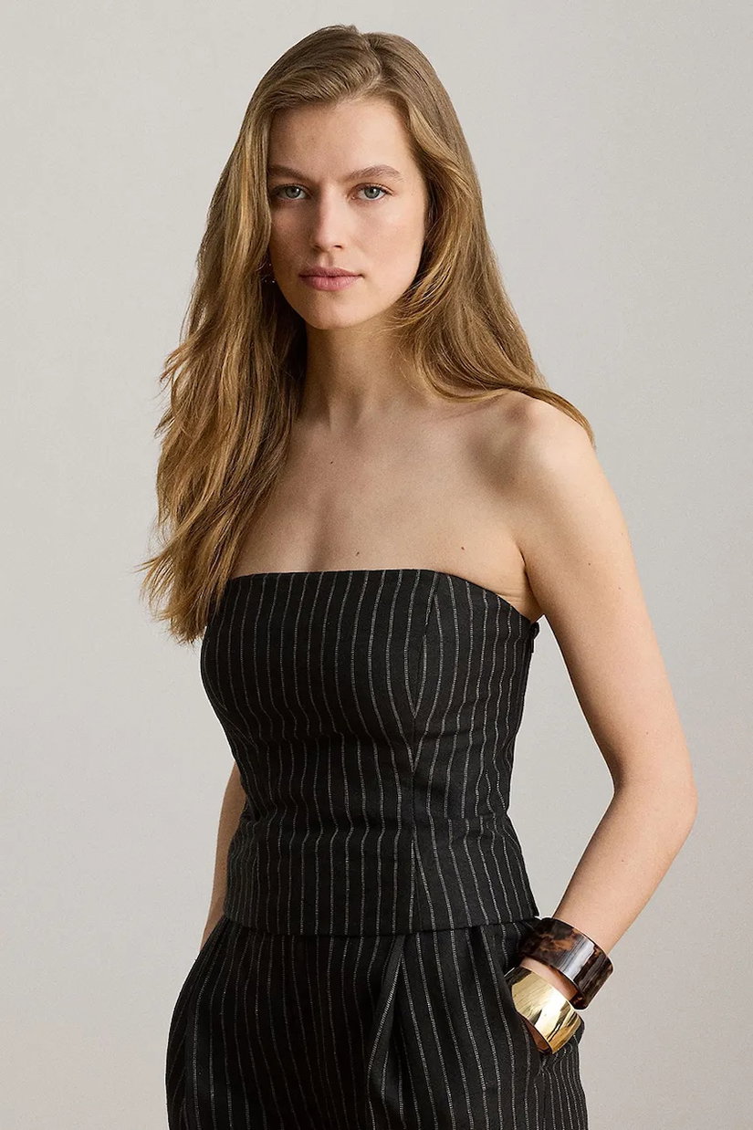 Lauren Ralph Lauren bluză pentru femei din in