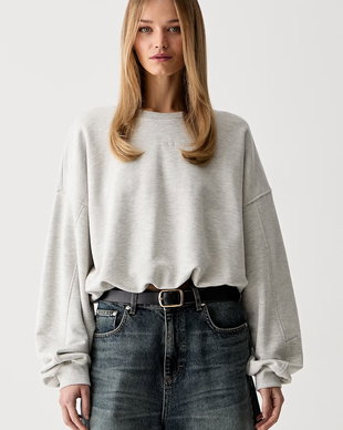 Gestuz hanorac oversized pentru femei, cu bumbac GZkahla