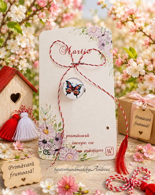 Brosa martisor fluturas