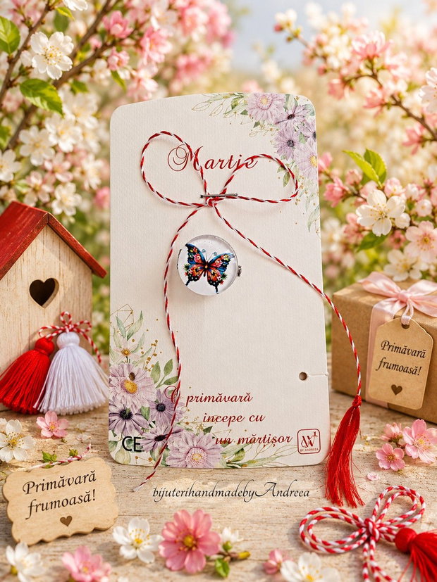 Brosa martisor fluturas