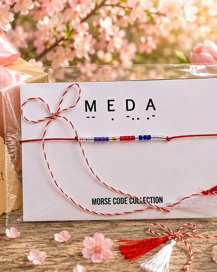 Bratara mesaj cod Morse MEDA