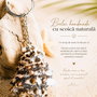 Breloc handmade cu scoică naturală  O fărâmă din magia mării
