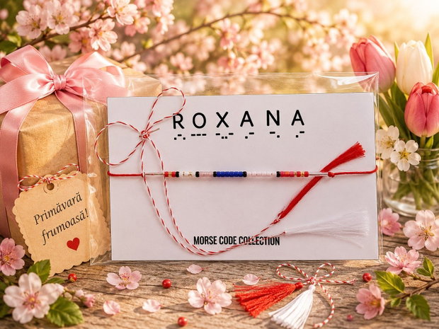 Bratara mesaj cod Morse ROXANA