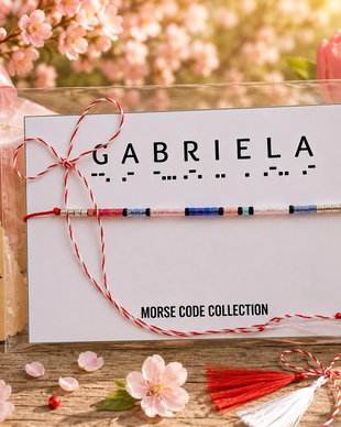 Bratara mesaj cod Morse GABRIELA