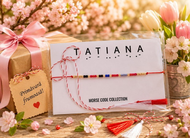 Bratara mesaj cod Morse TATIANA
