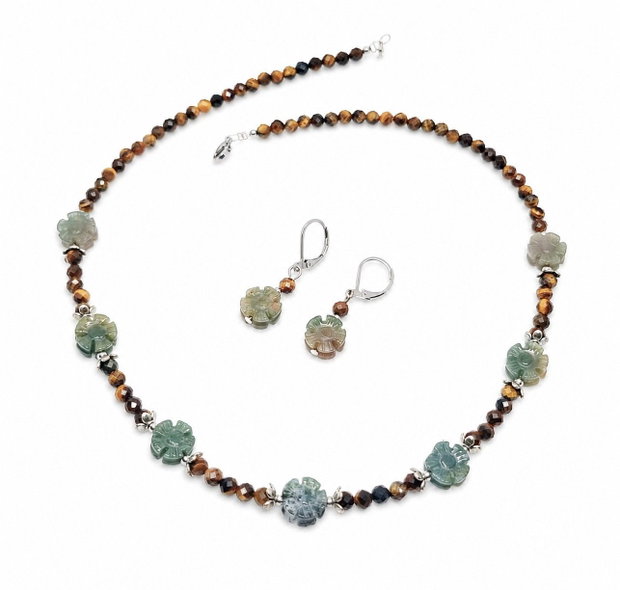 Set agat, ochi de tigru