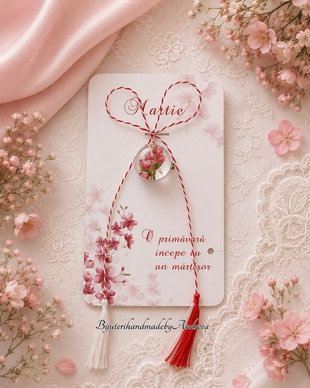 Brosa martisor lalele