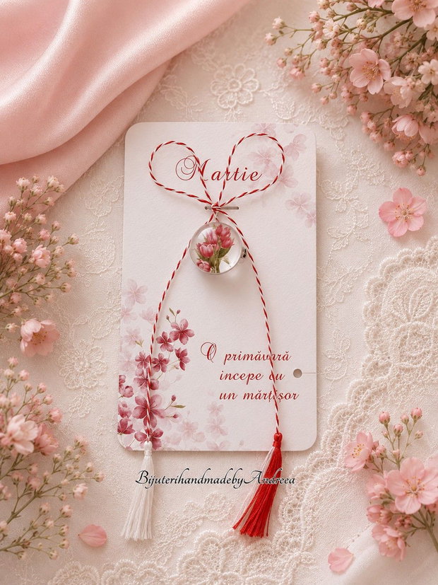 Brosa martisor lalele