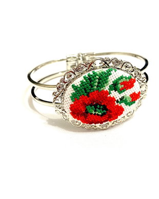 Bratara Bangle  cu broderie manuala