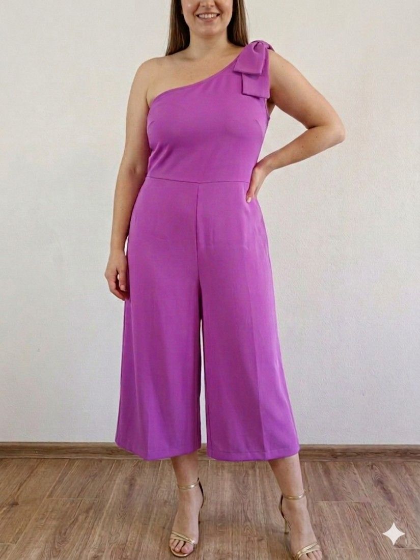Salopetă elegantă Key Di violet/magenta